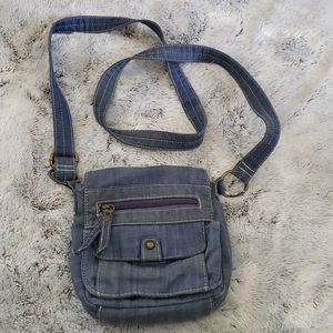 Mini denim crossbody bag